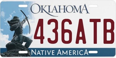OK license plate 436ATB