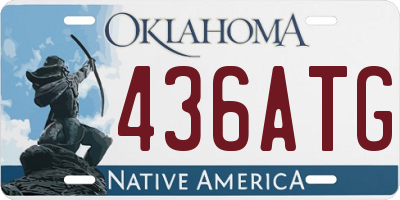 OK license plate 436ATG