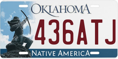 OK license plate 436ATJ