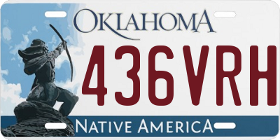 OK license plate 436VRH
