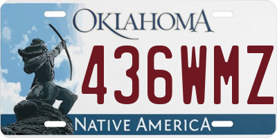 OK license plate 436WMZ