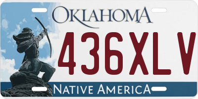 OK license plate 436XLV