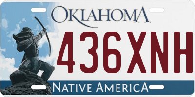 OK license plate 436XNH
