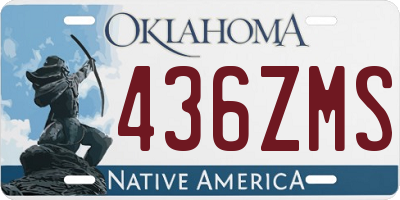 OK license plate 436ZMS
