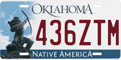 OK license plate 436ZTM