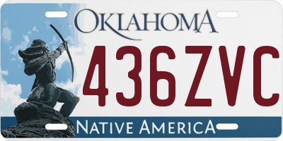 OK license plate 436ZVC