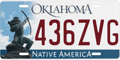 OK license plate 436ZVG
