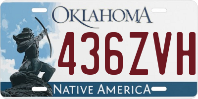 OK license plate 436ZVH