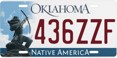 OK license plate 436ZZF