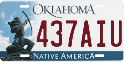 OK license plate 437AIU
