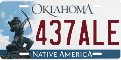 OK license plate 437ALE