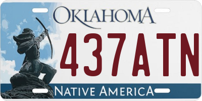 OK license plate 437ATN
