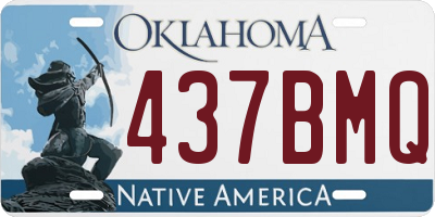 OK license plate 437BMQ