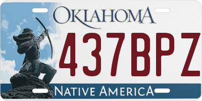 OK license plate 437BPZ