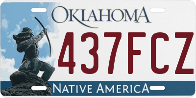 OK license plate 437FCZ
