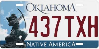 OK license plate 437TXH