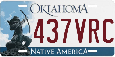 OK license plate 437VRC