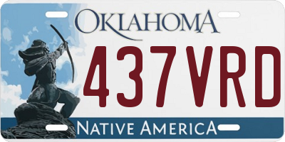 OK license plate 437VRD