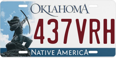 OK license plate 437VRH