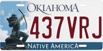 OK license plate 437VRJ