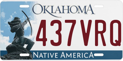 OK license plate 437VRQ