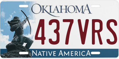 OK license plate 437VRS
