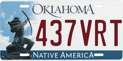 OK license plate 437VRT