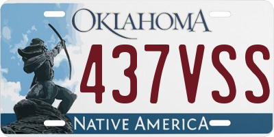 OK license plate 437VSS