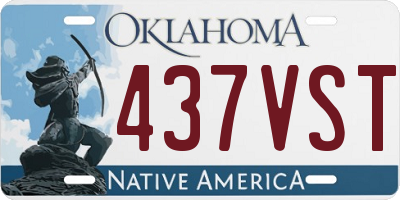 OK license plate 437VST