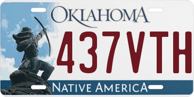 OK license plate 437VTH