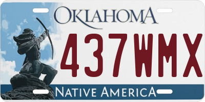 OK license plate 437WMX
