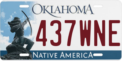 OK license plate 437WNE