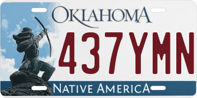 OK license plate 437YMN