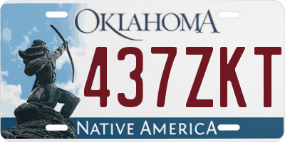 OK license plate 437ZKT
