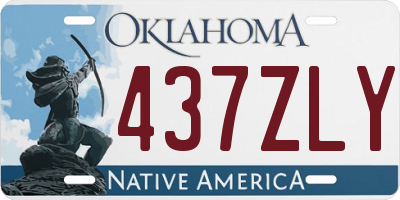 OK license plate 437ZLY