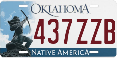 OK license plate 437ZZB