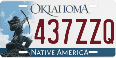 OK license plate 437ZZQ