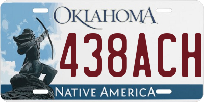 OK license plate 438ACH
