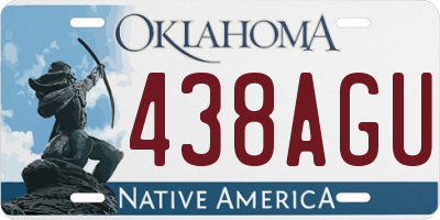 OK license plate 438AGU