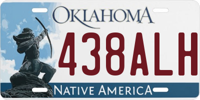 OK license plate 438ALH