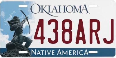 OK license plate 438ARJ