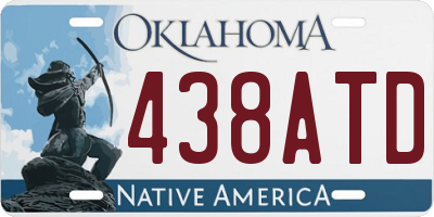 OK license plate 438ATD