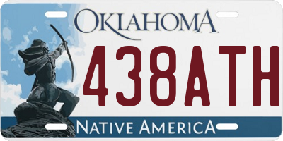 OK license plate 438ATH