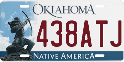 OK license plate 438ATJ