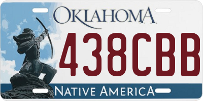 OK license plate 438CBB