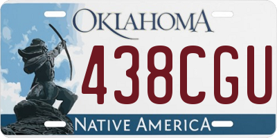 OK license plate 438CGU