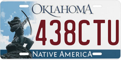 OK license plate 438CTU