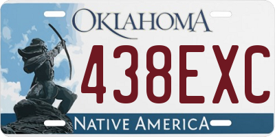OK license plate 438EXC