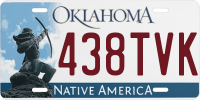 OK license plate 438TVK