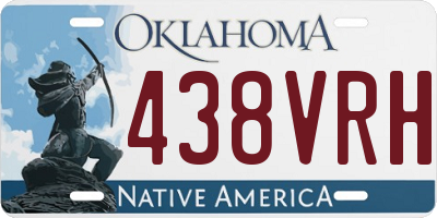 OK license plate 438VRH